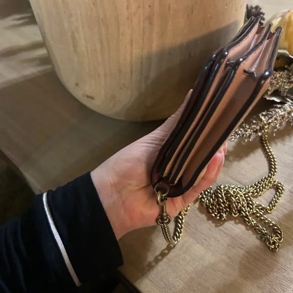 Coach Tan/Pink Quilted Crossbody Bag - Picture 11 of 13